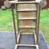 Vintage metal table from an industrial workshop for a makeover