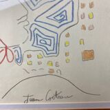 Lithograph Jean Cocteau