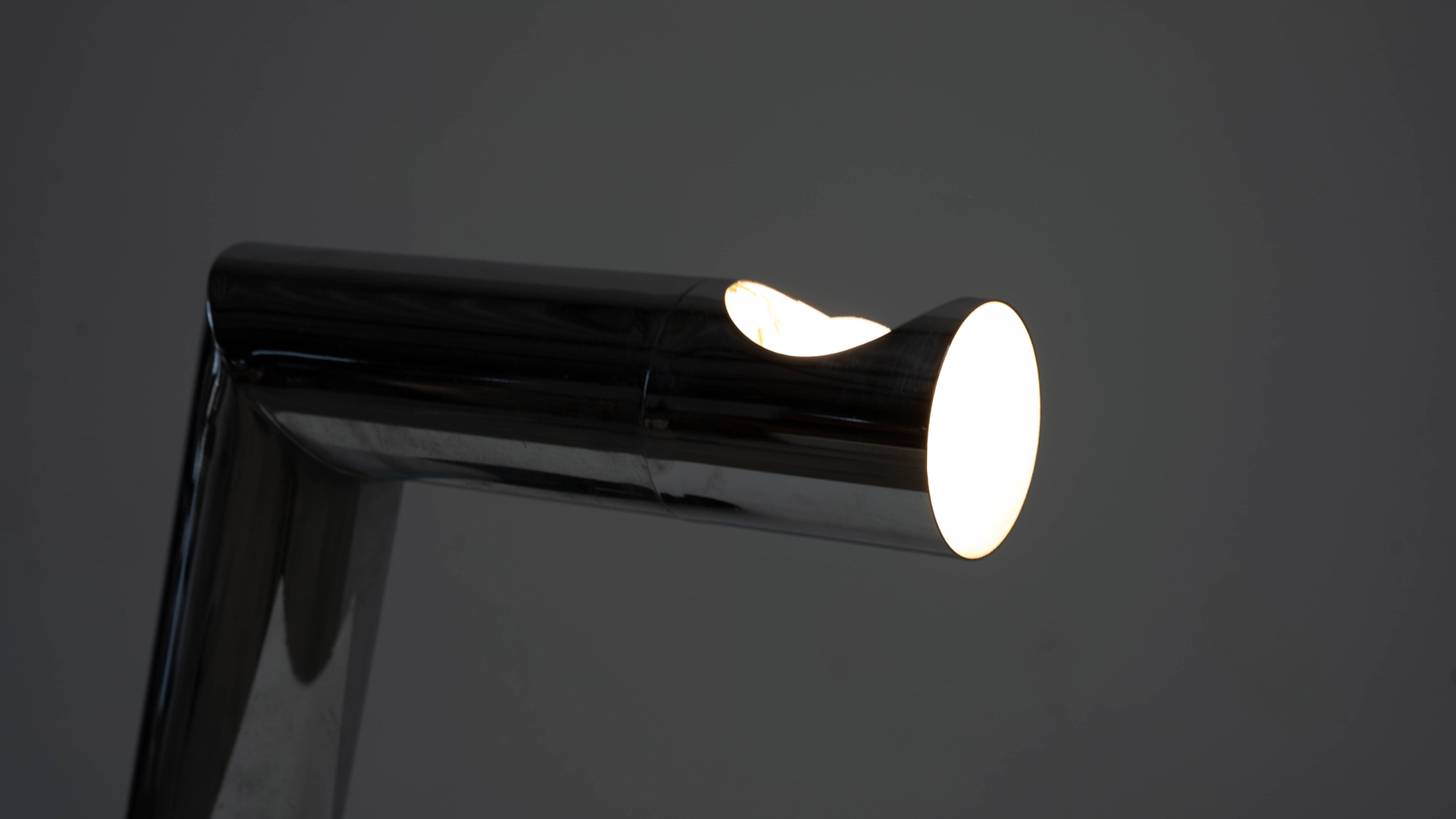 1970s Italian chrome table lamp
