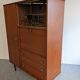 Rosewood display cabinet and secretary from the 50s/60s