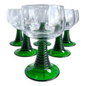 6 verres à vin d’Alsace