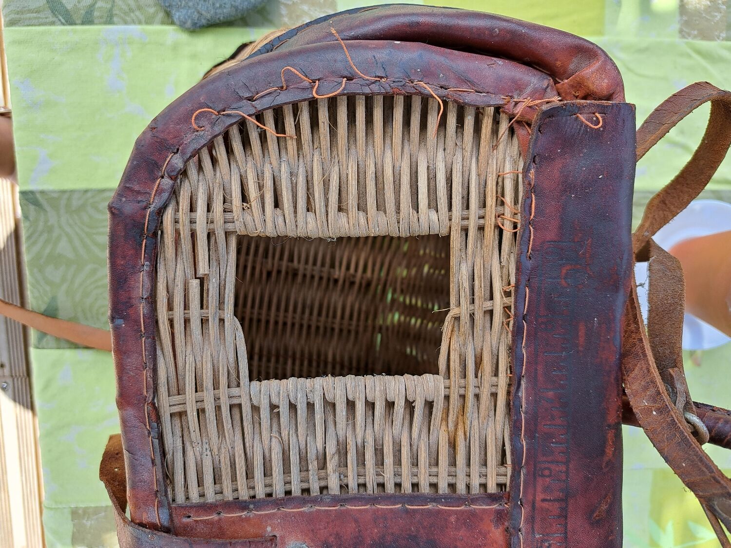 Old fishing basket