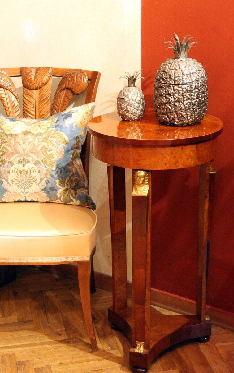 Mid-Century Modern Italian Silvered Pineapple Ice Bucket and Sugar Bowl, 1970s, Set of 2