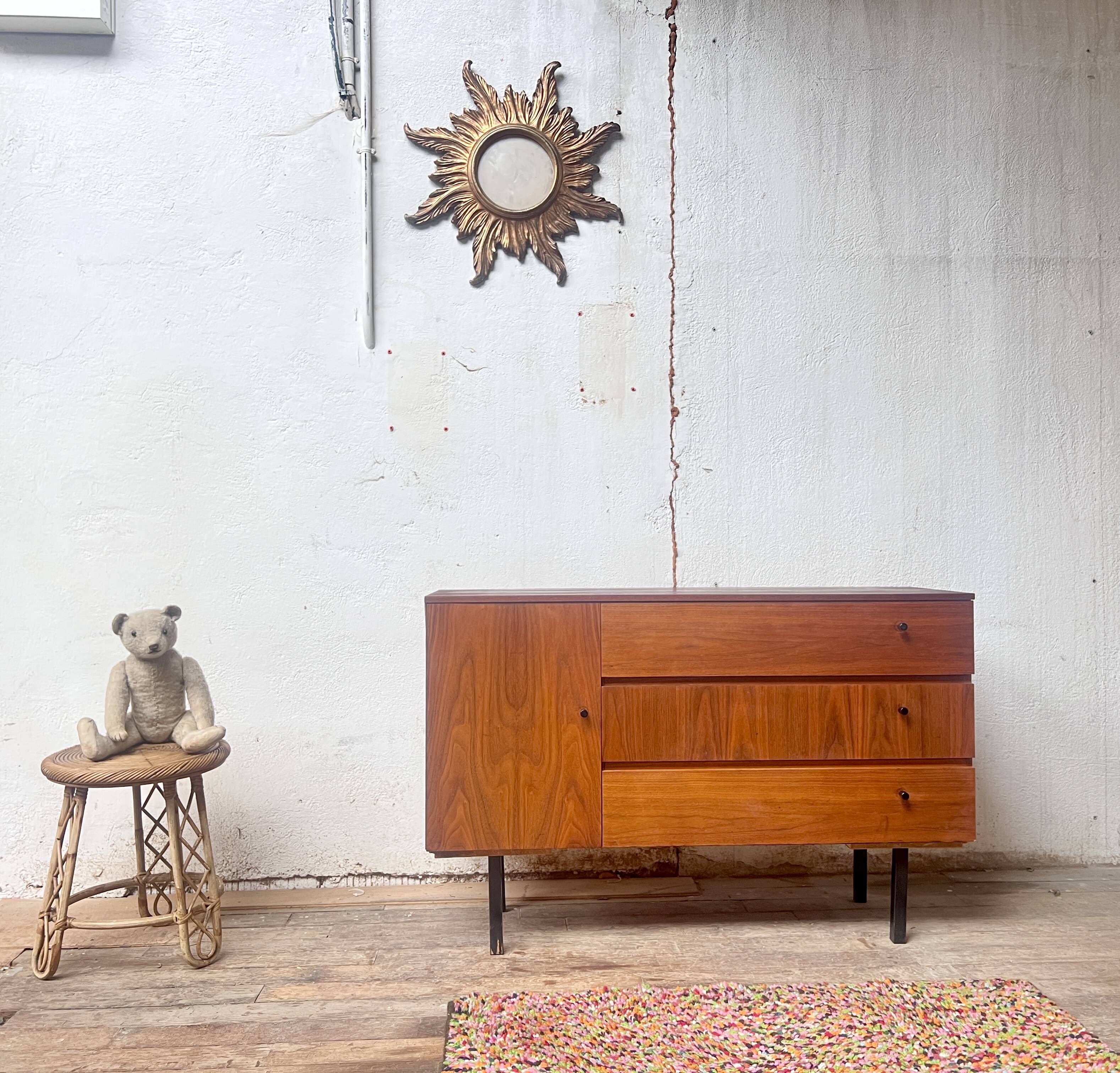 French modernist vintage TV/hifi cabinet