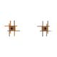 Pair of brass wall lamps from Sciolari