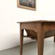 Farm table, old solid oak dough trough, France, around 1920.