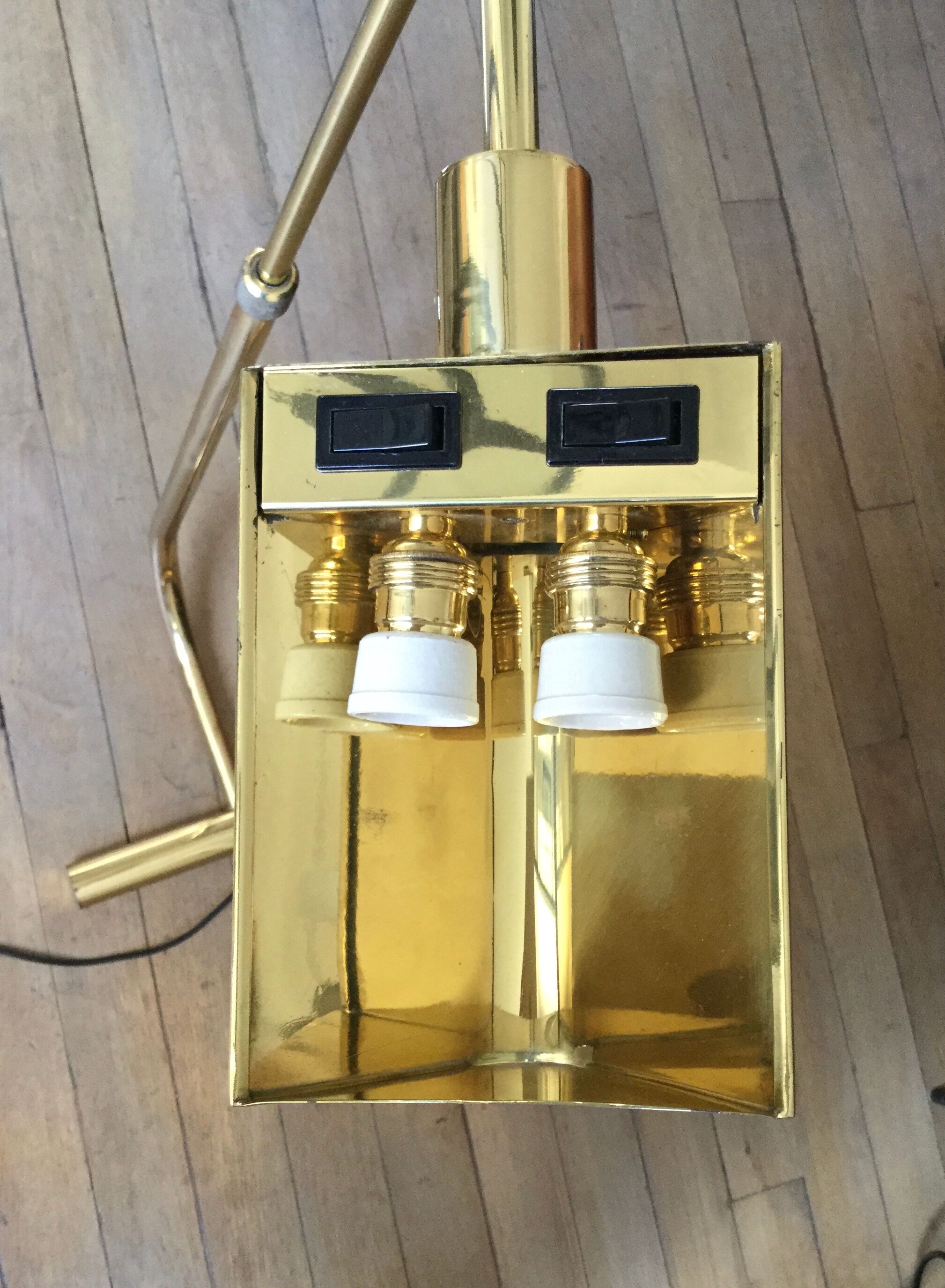 Golden brass e-reader by christian liaigre 80's