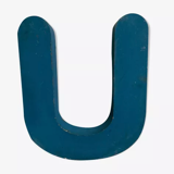 Letter U vintage sign