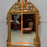 Golden wooden mirror, Louis XVI style - early 20th century