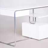 Bureau Bauhaus blanc fabriqué dans les années 1930 en Allemagne