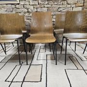 6 chaises Hiller empilable 1970