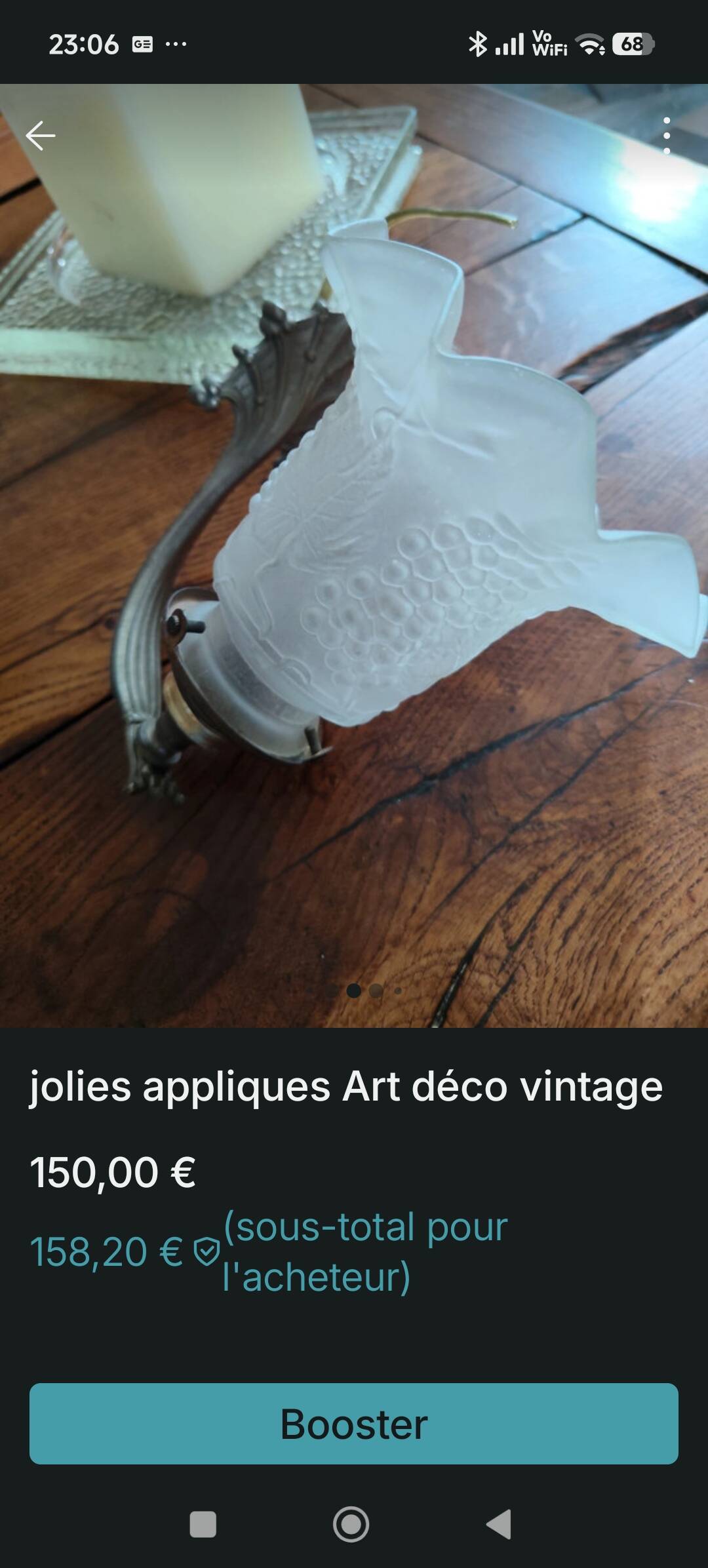 Appliques vintage tulipe