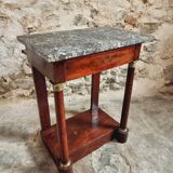 Antique Empire style console in mahogany and marble – circa 1830