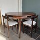 Rare Hans Olsen Roundette dining set, Denmark (1960s)
