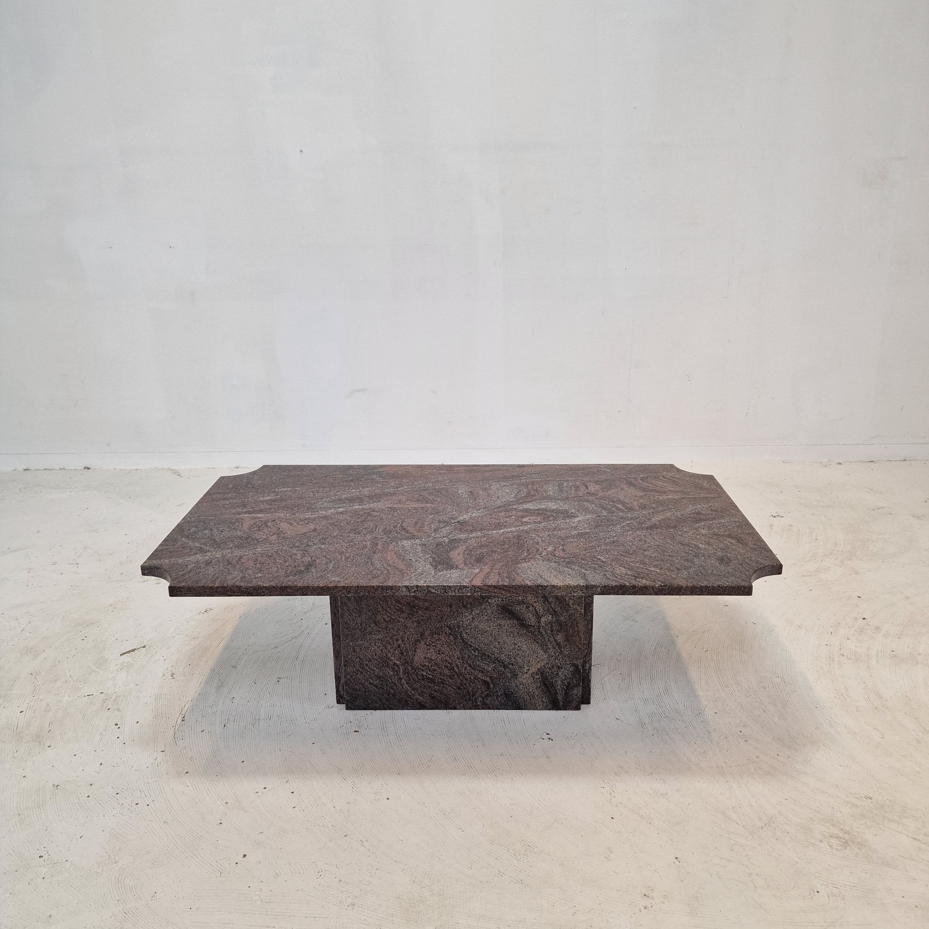 Granite coffee table, 1980s