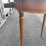 High table old hot water bottle Louis XVI style with marble top