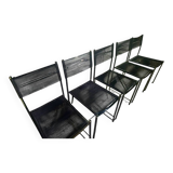 Set of 5 "Spaghetti" chairs by Giandomenico Belotti for Alias.