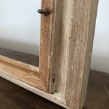 Old patinated / limed wood frame 89x76 cm