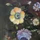 Acrylic painting on canvas, country decoration, bohemian flowers