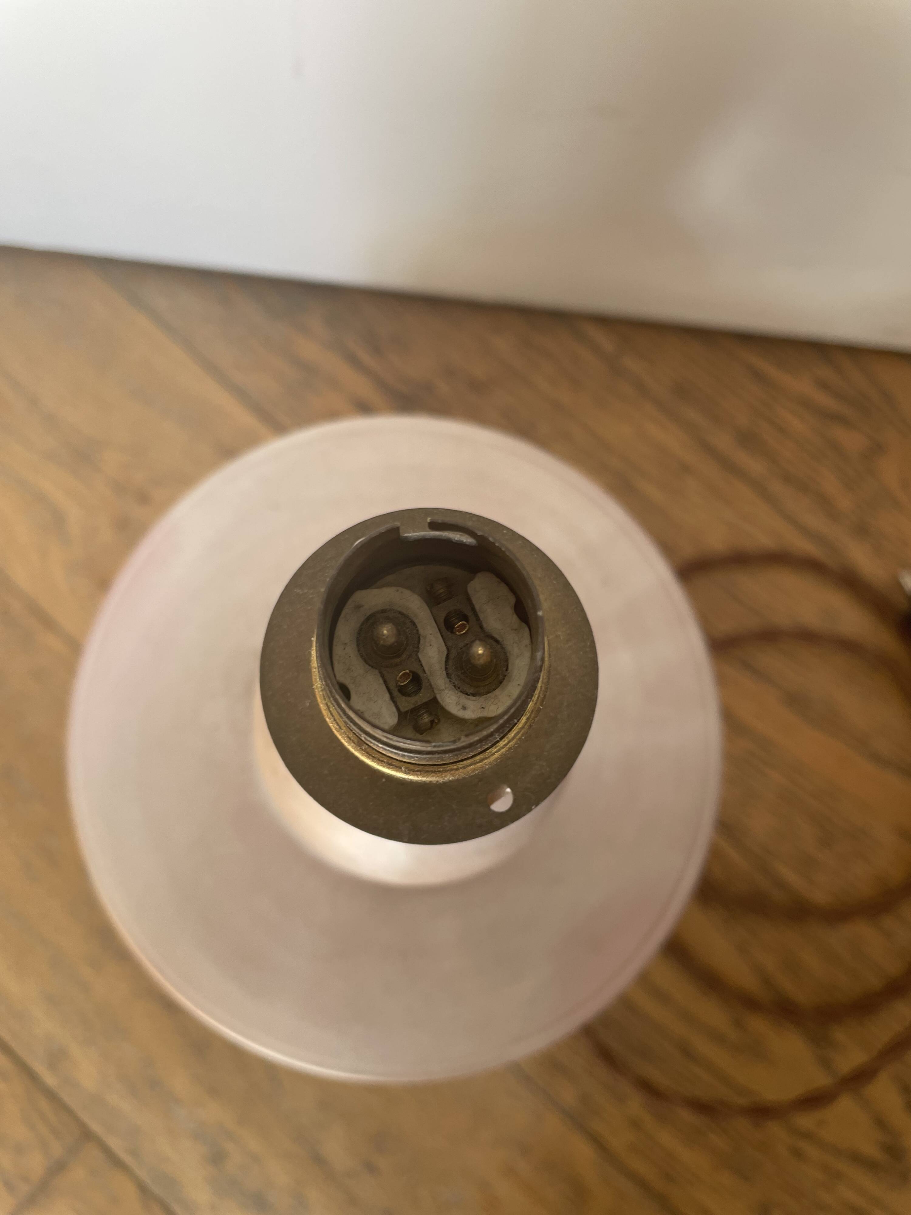 Hand-painted vintage table lamp