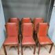 Series of 6 art deco chairs