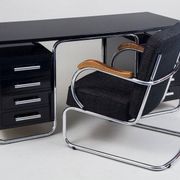 Bauhaus Writing Desk in Chrome by M. Breuer for Thonet, Czech, 1930s