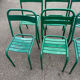 Set de 8 chaises bistrot de terrasse en métal
