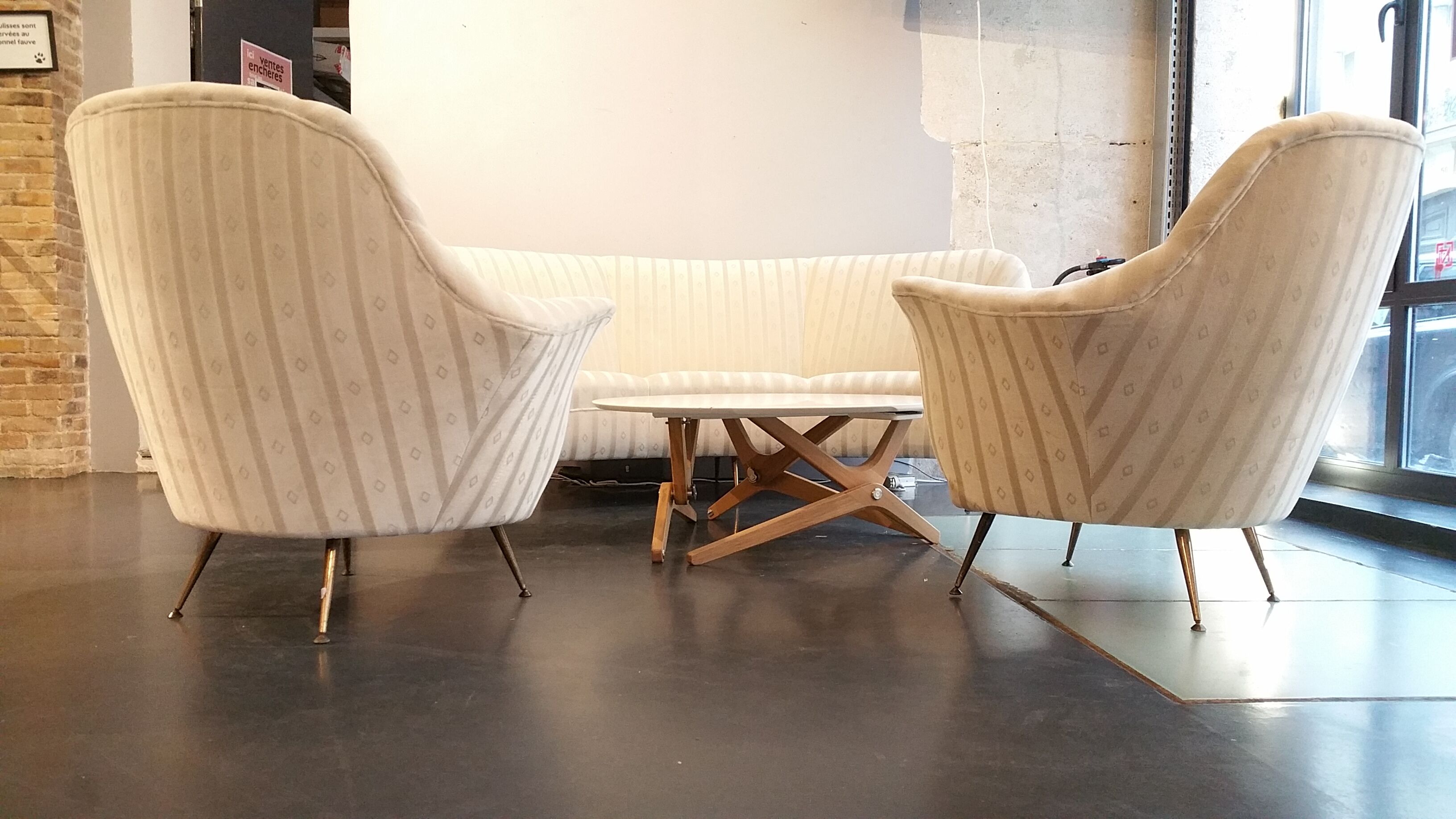 Sofa Design Arc of "Ico Parisi" of 50-60 years