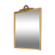 Mirror fireplace mirror with fronton floral decoration wrapped Louis XVI style 165x110cm