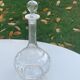 Elegant and vintage transparent glass wine decanter