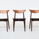 Harry Ostergaard set of eight dining chairs rosewood Randers Denmark 1960