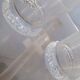 Serie 5 verres Daum cristal filigrané