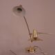 Set of 2 desk or table lamps in brass by Massive Belgium 1980's