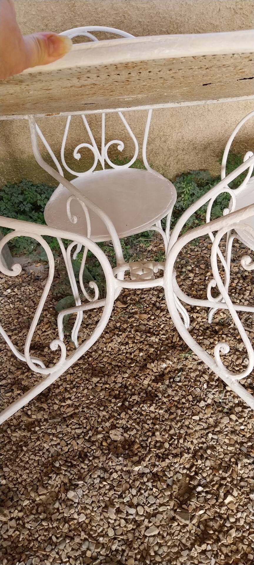 Salon de jardin ancien en fer forgé