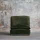 Vintage suede leather armchair, Italy, 1970s