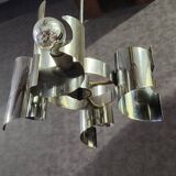 Vintage ceiling light with 4 lights, space age design.