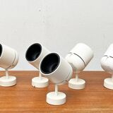 Mid-century German Space Age wall lamps or ceiling lights by Arnold Berges for Staff Leuchten, 1970s, set of 7.