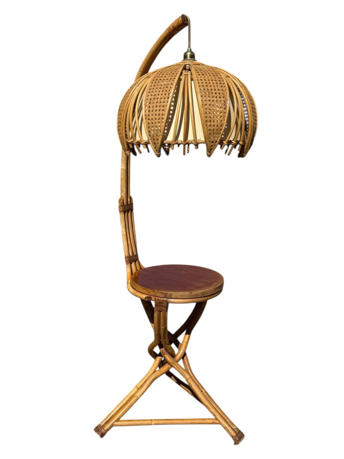 Living room lamp in the style of Louis Sognot, 1960s, France.