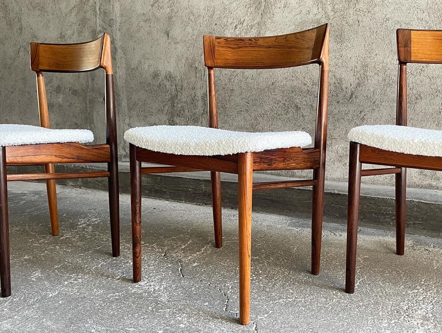 4 Danish rosewood chairs by Rosengren Hansen, 1960s