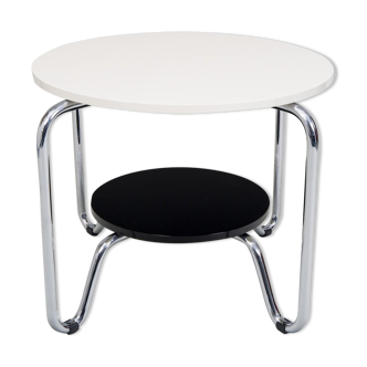 Black and white Kovona table made in 1950s Czechia