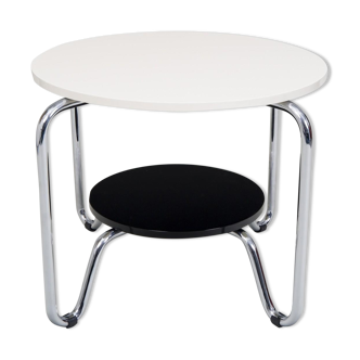 Table Kovona noir et blanc fabriquée en Tchéquie des années 1950