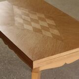 1950s blond wood table, superb condition (folding).