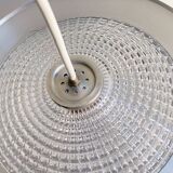 Vintage RAAK hanging lamp B-1044, aluminium and glass shade