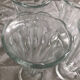 6 Vintage Italy Fidenza Glass Ice Cream Cups