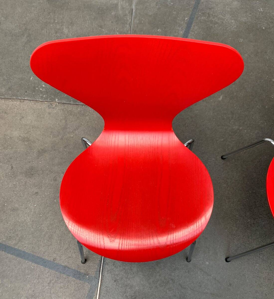 Set of chairs model 3107 by Arne Jacobsen for Fritz Hansen, Denmark, 1997