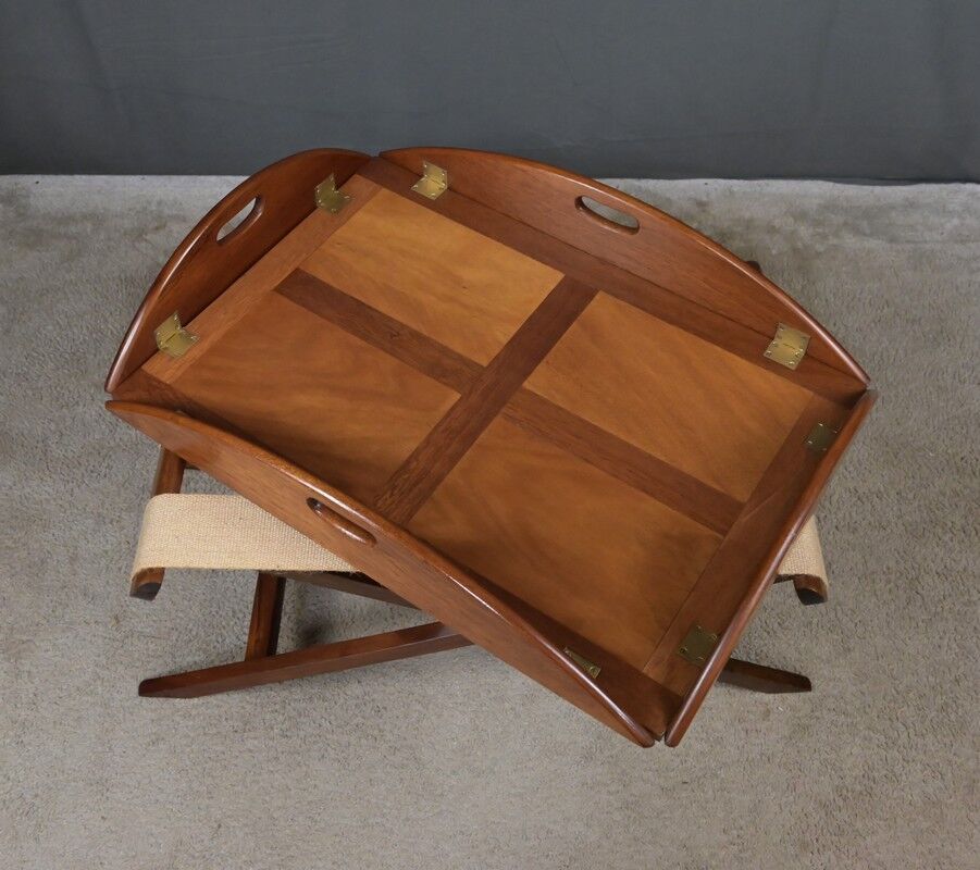 Table de majordome pliante en acajou – 1940