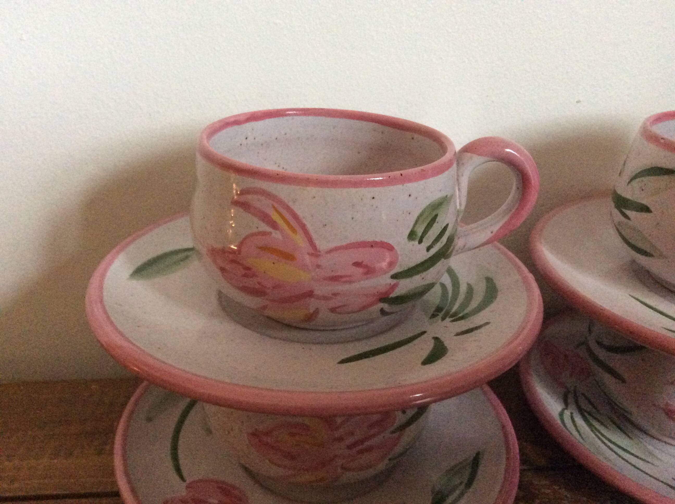 4 Vallauris coffee cups