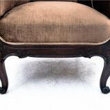 Paire de fauteuils anciens, europe du nord, vers 1890. après restauration.