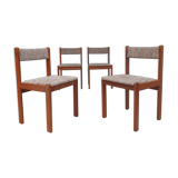 Set de 4 chaises scandinaves en teck du milieu de siècle
