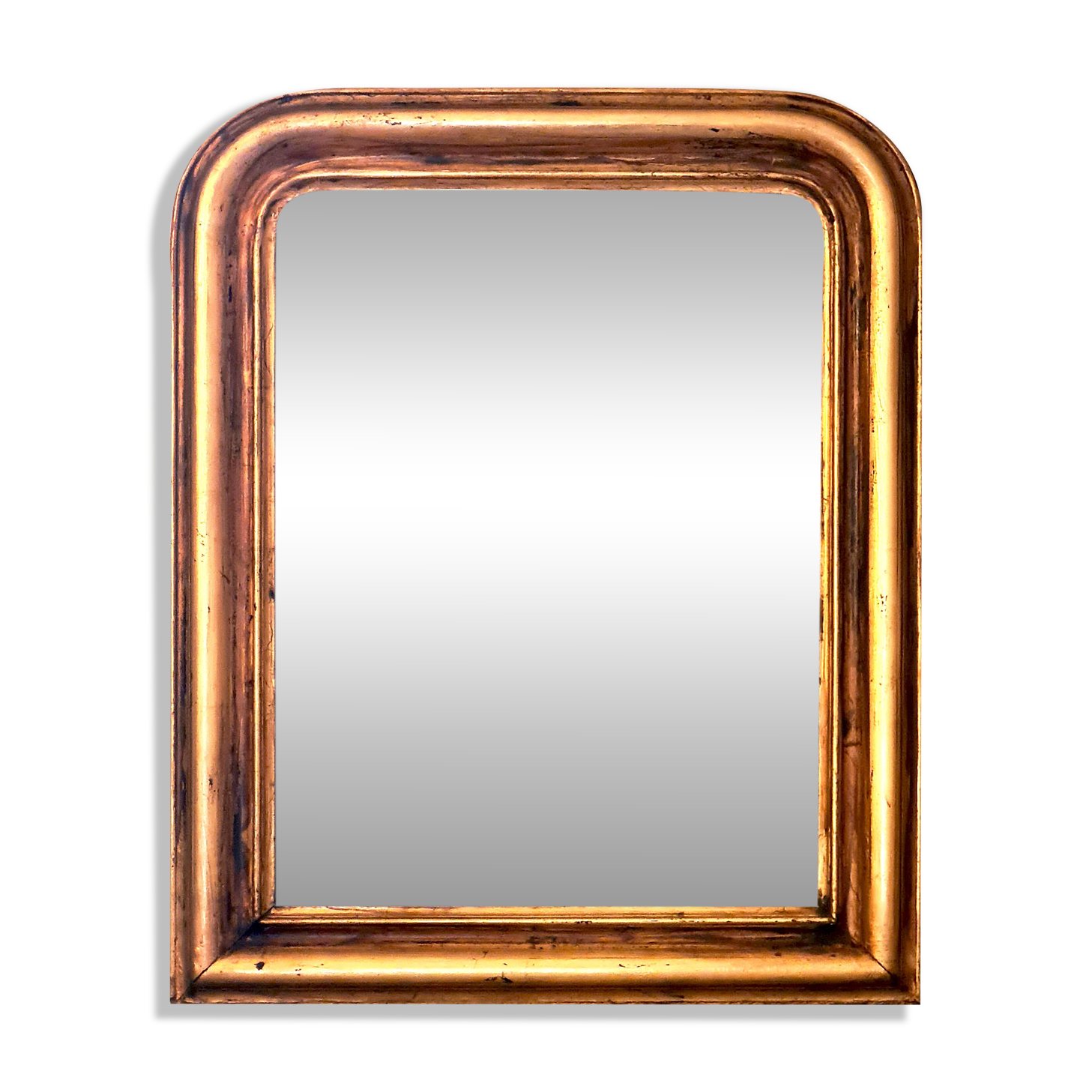Antique Louis-Philippe mirror "Philomène" gold leaf